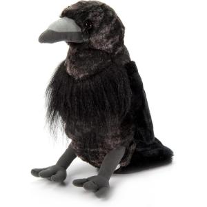 The Petting Zoo Raven Stuffed Animal Plushie, Gifts for Kids, Wild Onez Wildlife Animals, Black Raven Plush Toy 12 Inches