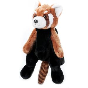 The Petting Zoo Red Panda Stuffed Animal Plushie Backpack, Gifts for Kids, Wildlife Animal Toy, Red Panda Plush Toy Book Bag, 20 inches