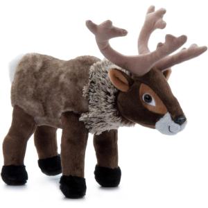 The Petting Zoo Reindeer Stuffed Animal Plushie, Gifts for Kids, Wild Onez Zoo Animals, Zoologee Reindeer Plush Toy 12 inches