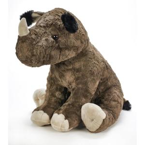 The Petting Zoo Rhino Stuffed Animal, Gifts for Kids, Wild Onez Zoo Animals, Jumbo Textured Rhino Plush Toy 20 inches