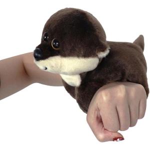 The Petting Zoo River Otter Stuffed Animal Plushie Slap Bracelet, Gifts for Kids, Slapstix Wildlife Animals, Otter Plush Toy 10 Inches
