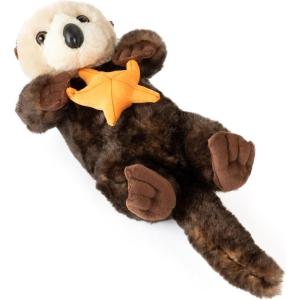 The Petting Zoo Sea Otter Stuffed Animal with Star, Gifts for Kids, Wild Onez Ocean Animals, Sea Otter Plush Toy with Star 18 inches