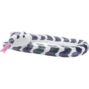 The Petting Zoo Sea Snake Stuffed Animal, Gifts for Kids, Snake Plush Toy, 54 inch (White)