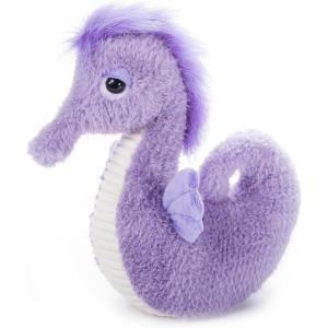 The Petting Zoo Seahorse Stuffed Animal Plushie, Gifts for Kids, Fuzzlez Sealife Animals, Purple Seahorse Plush Toy 12 Inches