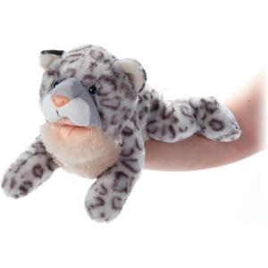 The Petting Zoo Snow Leopard Hand Puppet Stuffed Animal Plushie, Gifts for Kids, Puppetz Animals, Snow Leopard Interactive Puppets Plush Toy 17 Inches