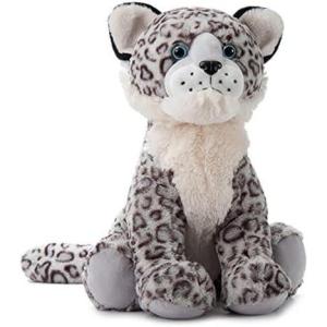 The Petting Zoo Snow Leopard Stuffed Animal, Gifts for Kids, Wild Onez Zoo Animals, Snow Leopard Plush Toy 20 inches