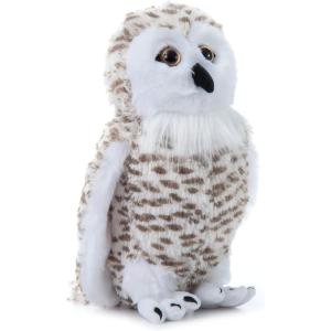 The Petting Zoo Snowy Owl Stuffed Animal Plushie, Gifts for Kids, Wild Onez Zoo Animals, White Owl Plush Toy 12 Inches