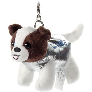 The Petting Zoo Space Dog Stuffed Animal Plushie Bookbag Clip, Gifts for Kids, Backpack Clips Animals, Space Dog Plush Toy, 5 inches