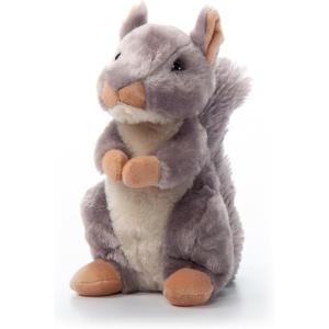 The Petting Zoo Squirrel Stuffed Animal Plushie, Gifts for Kids, Wild Onez Wildlife Animals, Grey Squirrel Plush Toy 9 inches
