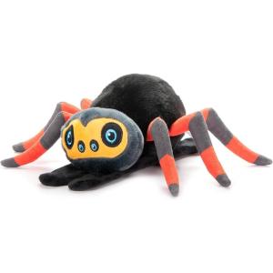 The Petting Zoo Tarantula Stuffed Animal Plushie Slap Bracelet, Gifts for Kids, Slapstix Wildlife Animals, Black Tarantula Plush Toy, 9 inches