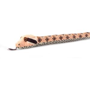 The Petting Zoo Western Diamondback Snake Stuffed Animal Plushie, Gifts for Kids, Earth Keeperz Snake Animals, Zoologee Brown Western Diamondback Snake Plush Toy, 54 inches