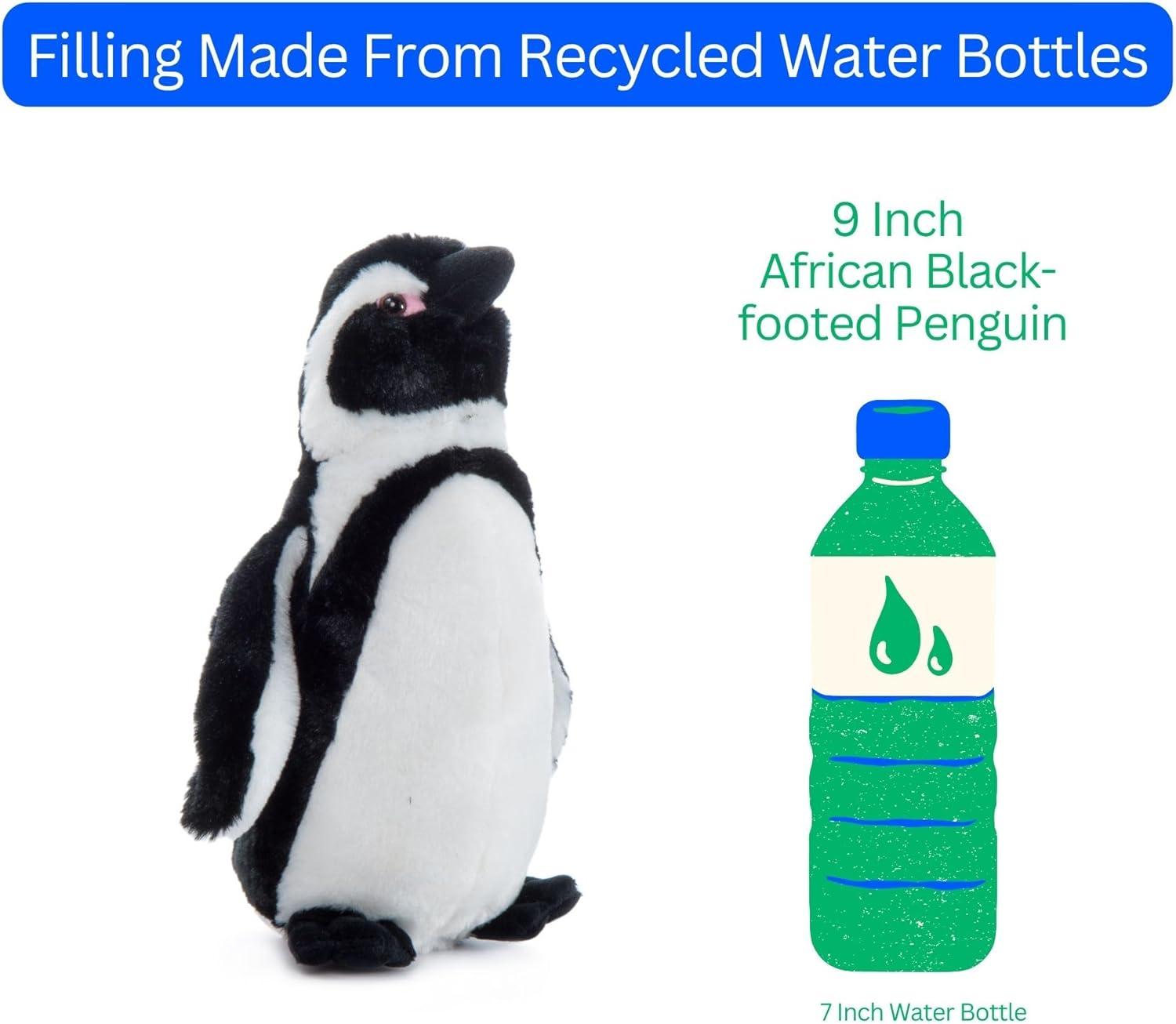 image:imageThe Petting Zoo African Blackfoot Penguin Stuffed Animal Plushie Gifts for Kids Wild Onez Zoo Animals Penguin Plush Toy 9 Inches9 inch