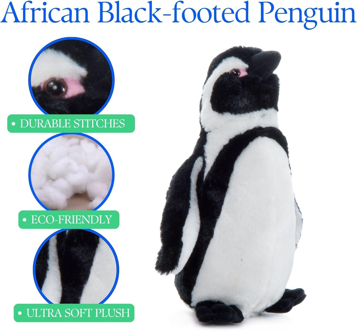 image:imageThe Petting Zoo African Blackfoot Penguin Stuffed Animal Plushie Gifts for Kids Wild Onez Zoo Animals Penguin Plush Toy 9 Inches9 inch
