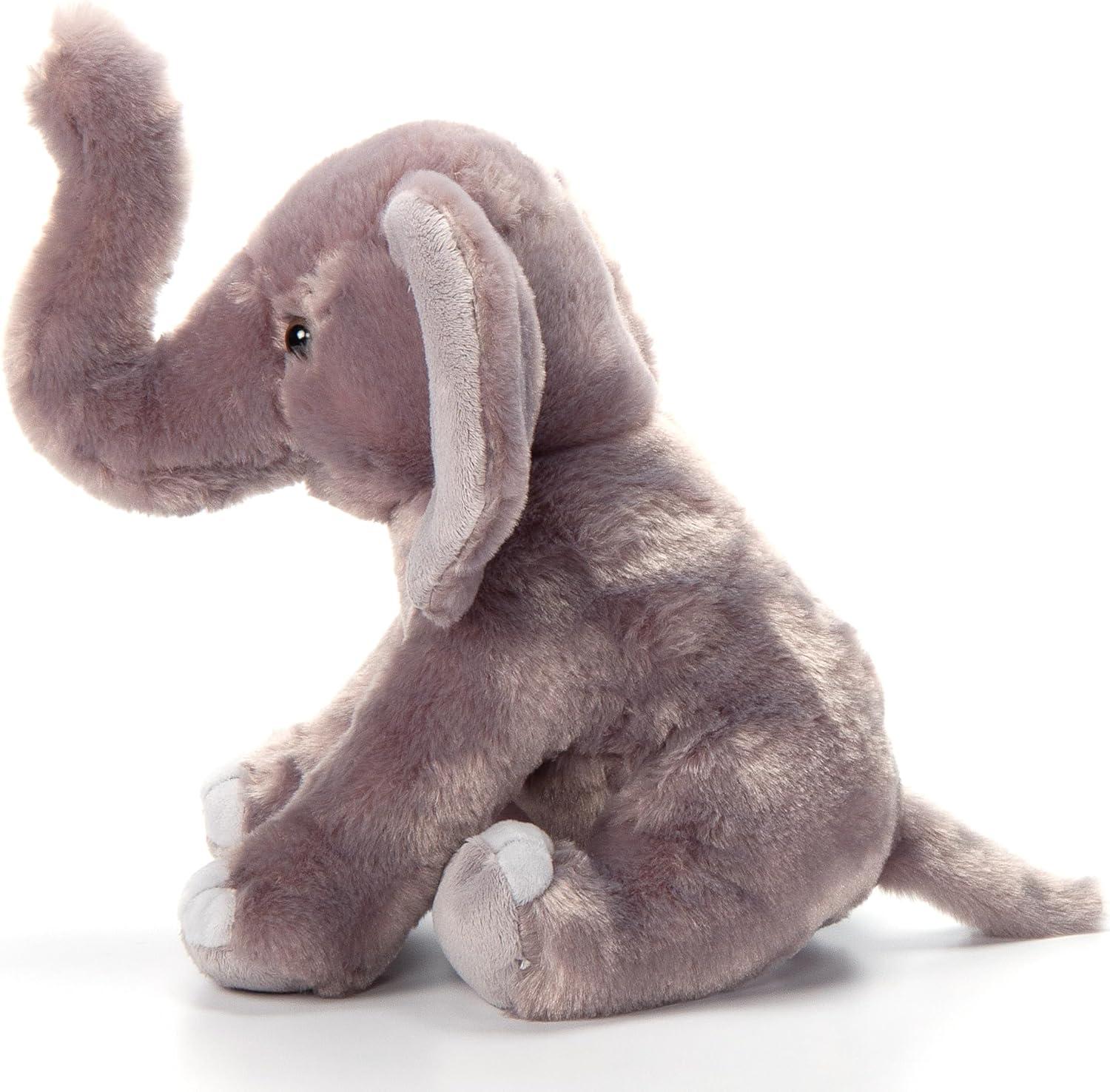 image:imageThe Petting Zoo African Elephant Stuffed Animal Plushie Gifts for Kids Wild Onez Safari Animals Elephant Plush Toy 12 Inches