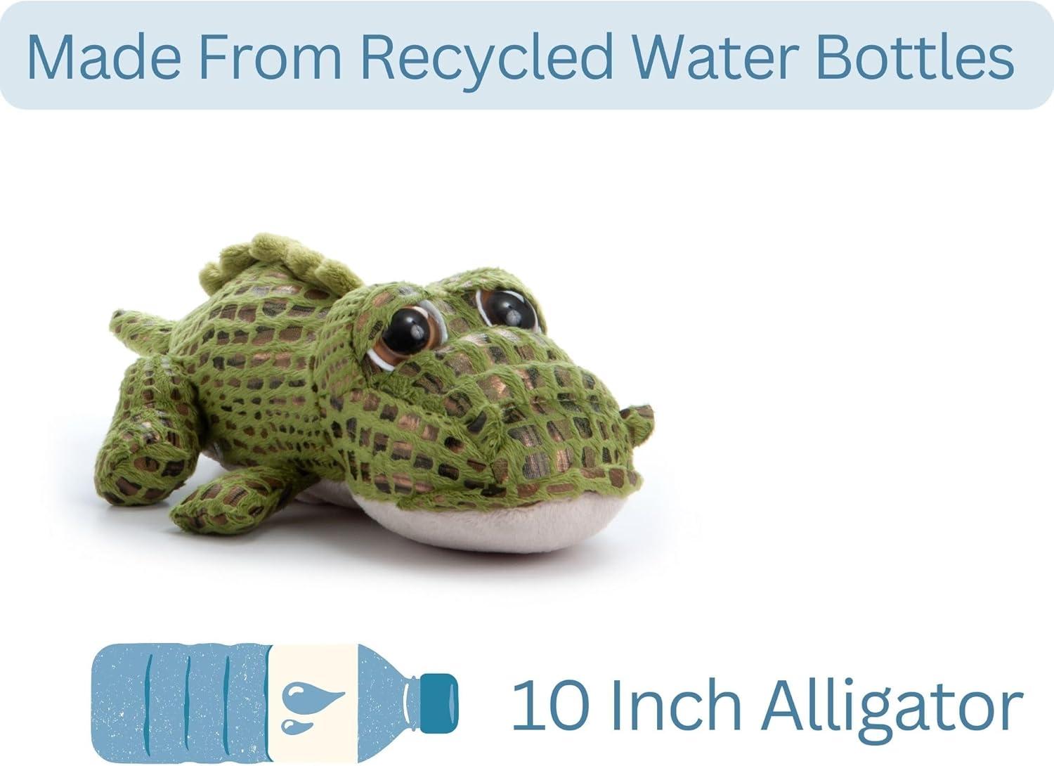 image:imageThe Petting Zoo Alligator Stuffed Animal Gifts for Kids Bright Eye Zoo Animals Alligator Plush Toy 10 inches