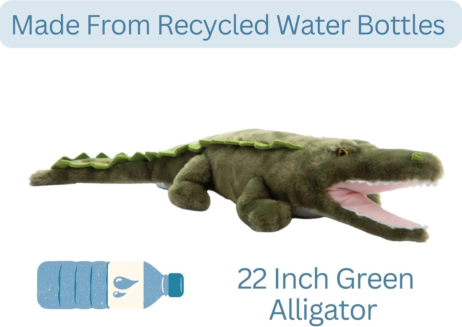 image:imageThe Petting Zoo Alligator Stuffed Animal Gifts for Kids Wild Onez Zoo Animals Alligator Plush Toy 22 inches