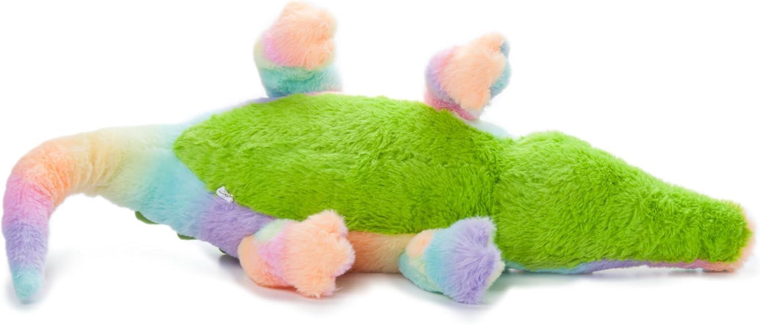 image:imageThe Petting Zoo Alligator Stuffed Animal Plushie Ombrez Ocean Animals Rainbow Gator Plush Toy 28 inches