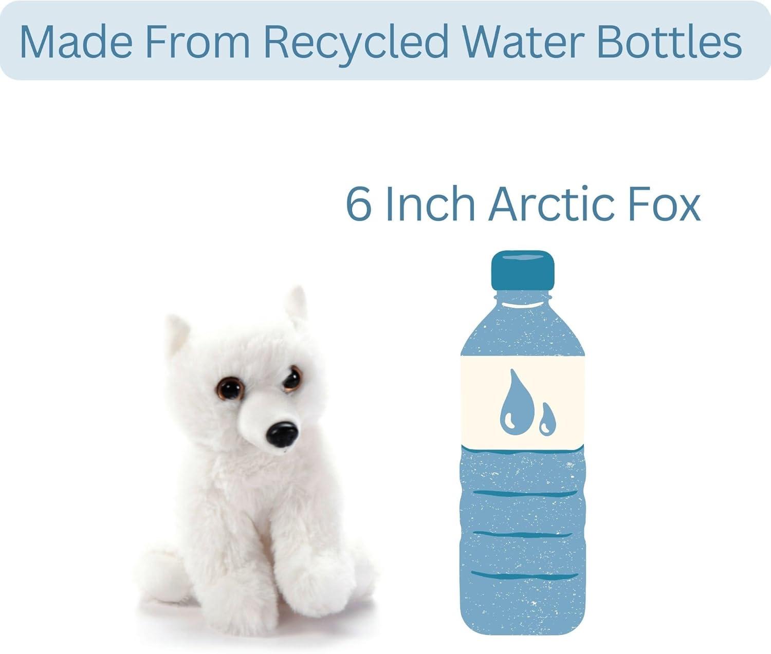 image:imageThe Petting Zoo Arctic Fox Stuffed Animal Plushie Gifts for Kids Wild Onez Babiez Wildlife Animals White Fox Plush Toy 6 inches