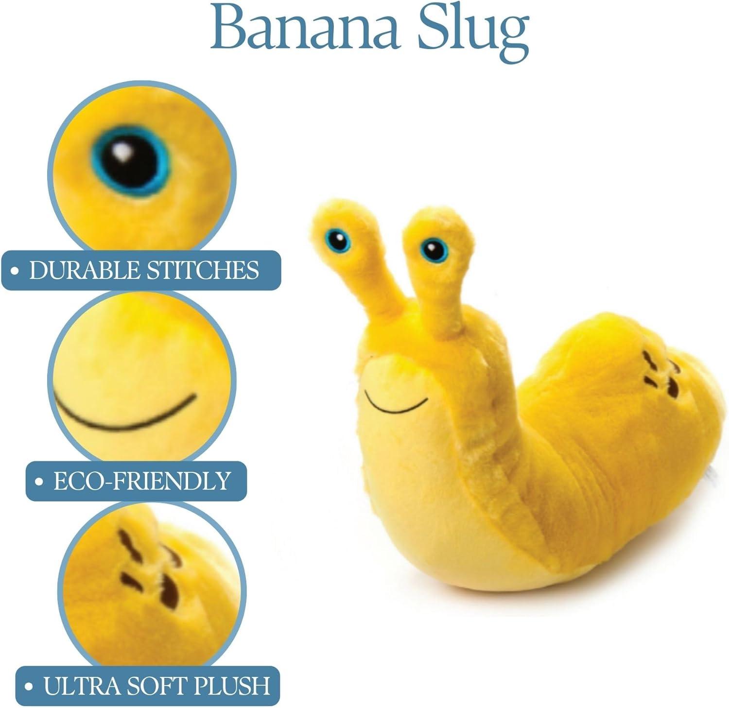 image:imageThe Petting Zoo Banana Slug Stuffed Animal Plushie Gifts for Kids Wild Onez Wildlife Animals Slug Plush Toy 11 inches