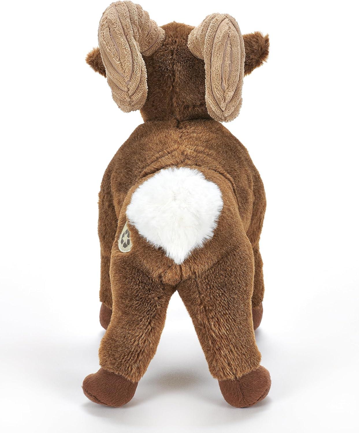 image:imageThe Petting Zoo Big Horn Sheep Stuffed Animal Plushie Gifts for Kids Wild Onez Zoo Animals Sheep Plush Toy 12 inches