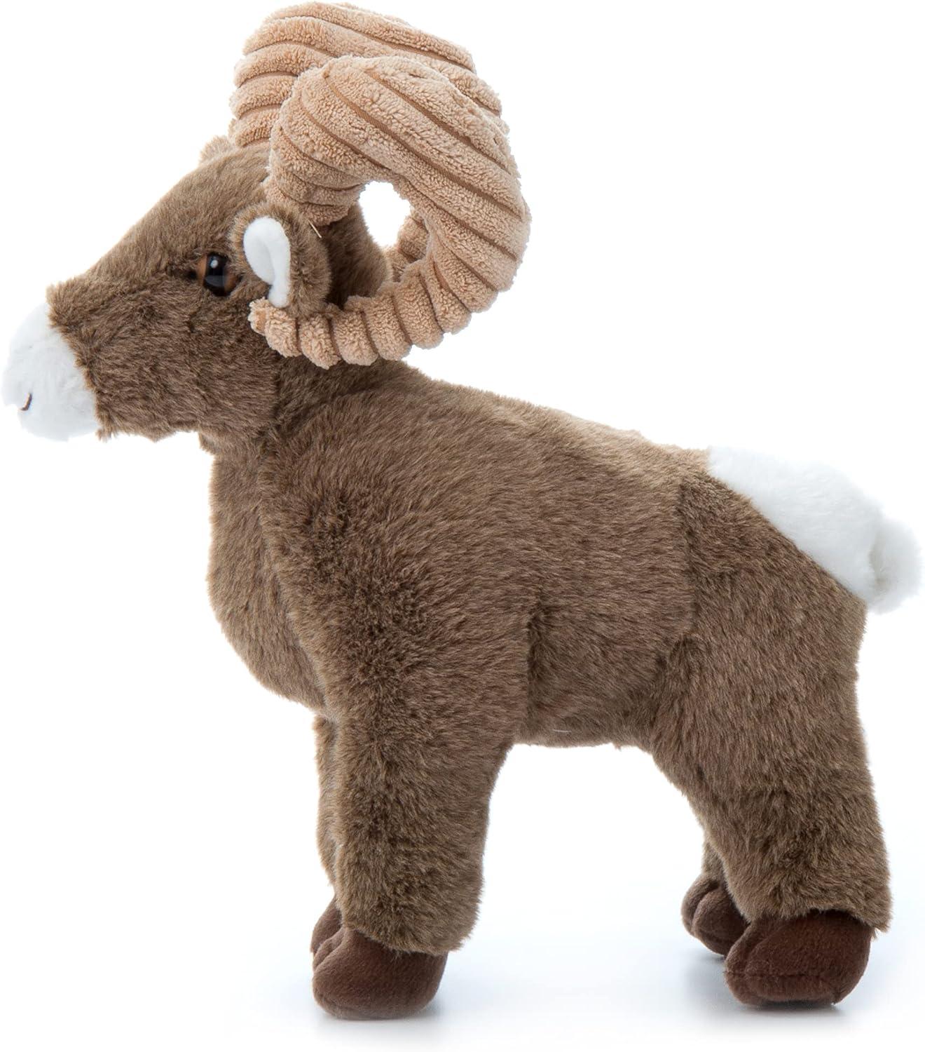 image:imageThe Petting Zoo Big Horn Sheep Stuffed Animal Plushie Gifts for Kids Wild Onez Zoo Animals Sheep Plush Toy 12 inches