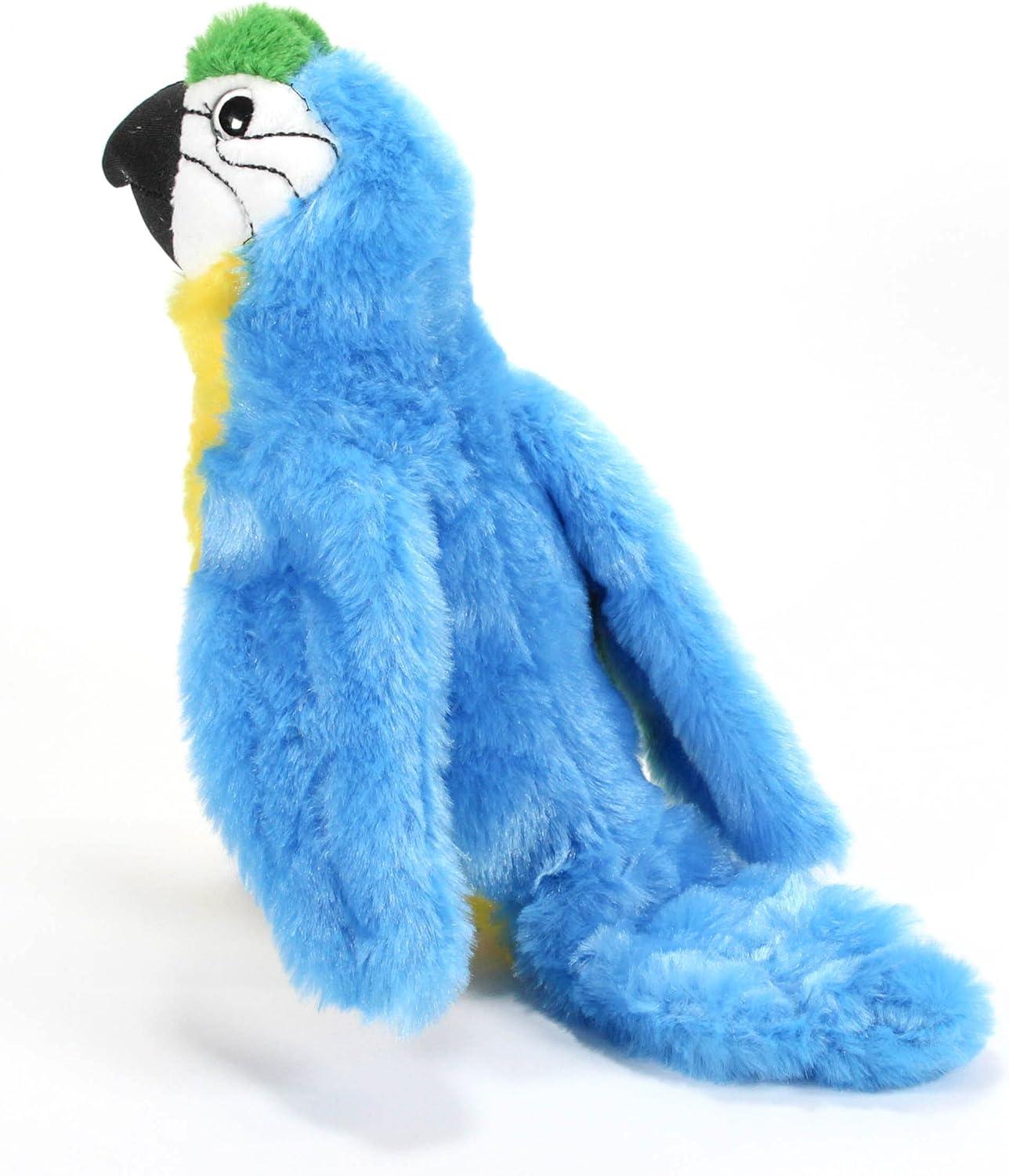 image:imageThe Petting Zoo Blue Macaw Stuffed Animal Plushie Gifts for Kids Wild Onez Wildlife Animals Parrot Plush Toy 9 inches