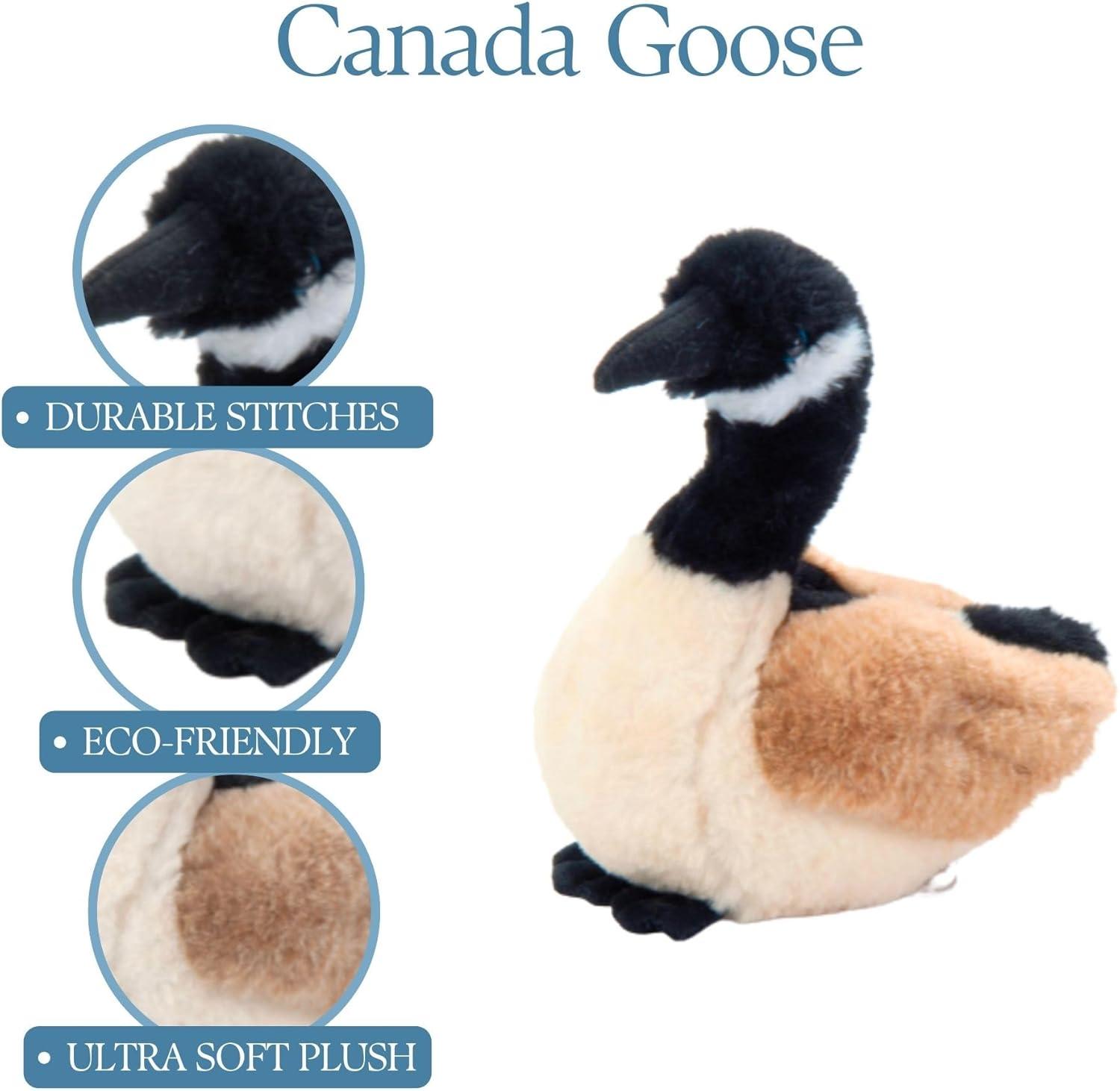 image:imageThe Petting Zoo Canada Goose Stuffed Animal Plushie Gifts for Kids Wild Onez Animals Goose Plush Toy 9 inches