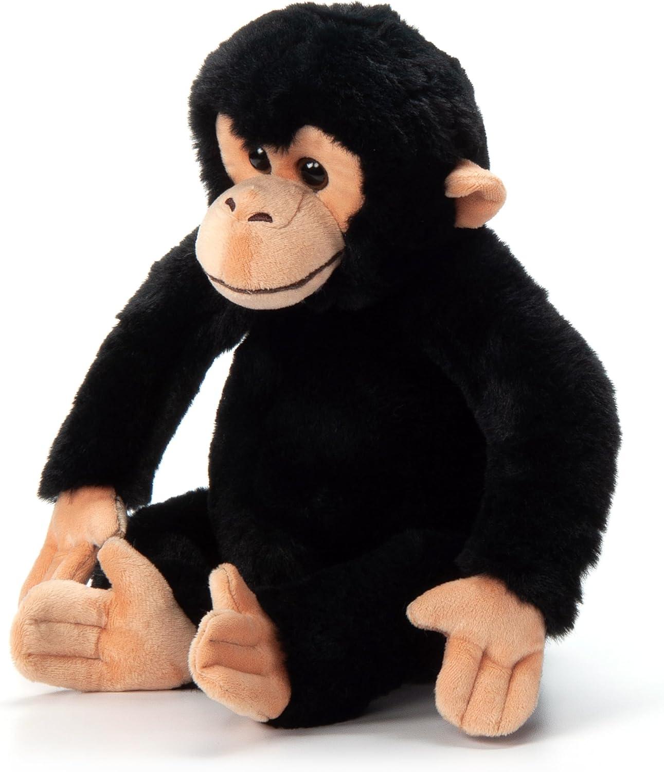 image:imageThe Petting Zoo Chimp Stuffed Animal Plushie Gifts for Kids Wild Onez Zoo Animals Zoologee Chimp Plush Toy 12 inches