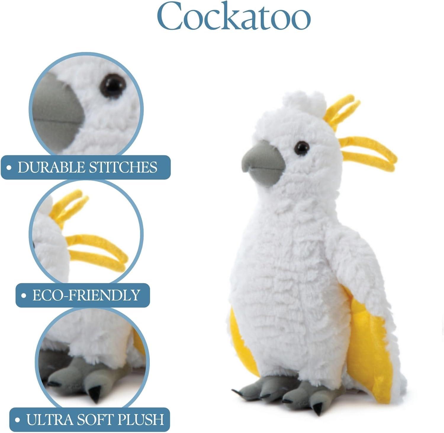 image:imageThe Petting Zoo Cockatoo Stuffed Animal Gifts for Kids Wild Onez Zoo Animals Cockatoo Plush Toy 12 inches