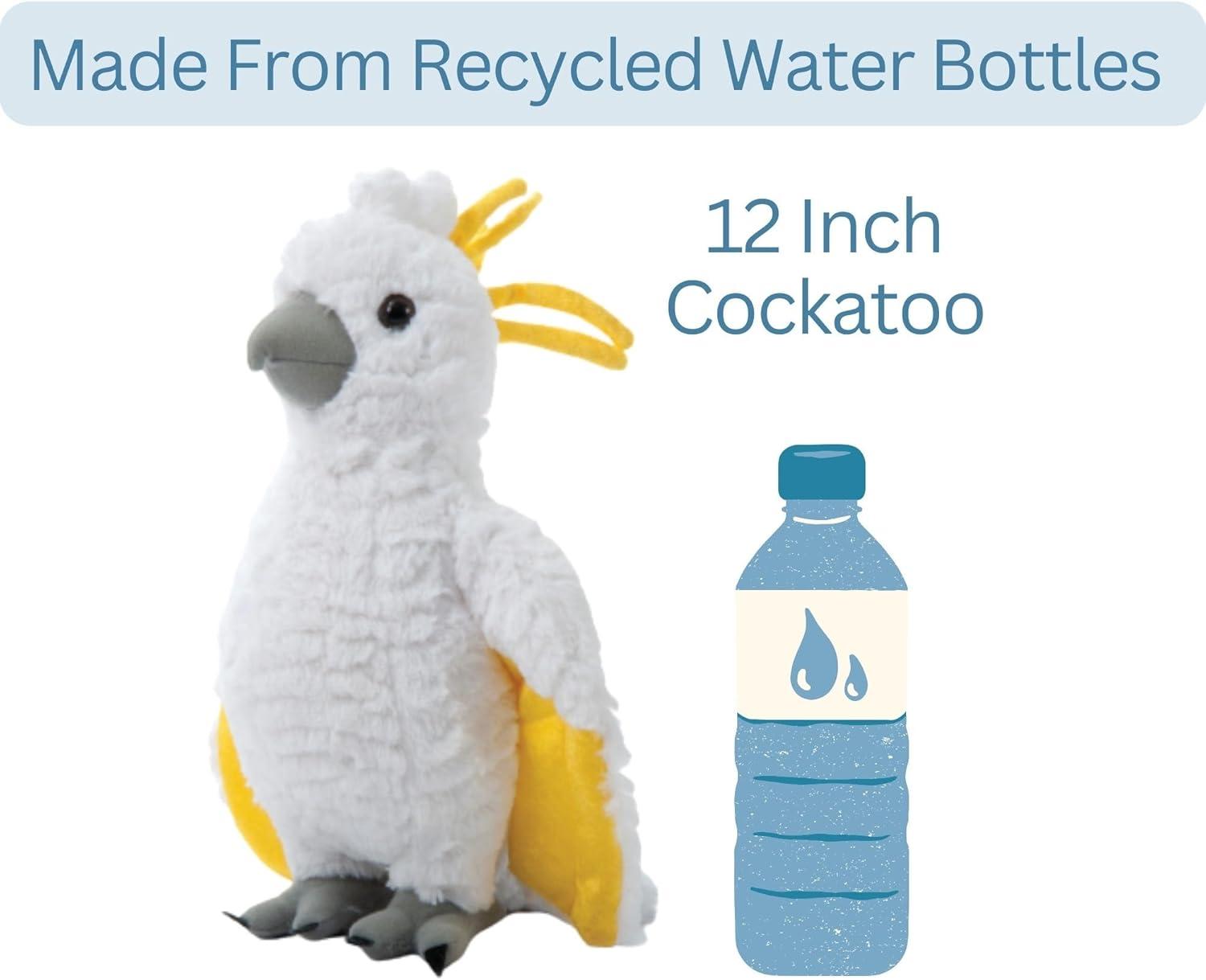 image:imageThe Petting Zoo Cockatoo Stuffed Animal Gifts for Kids Wild Onez Zoo Animals Cockatoo Plush Toy 12 inches
