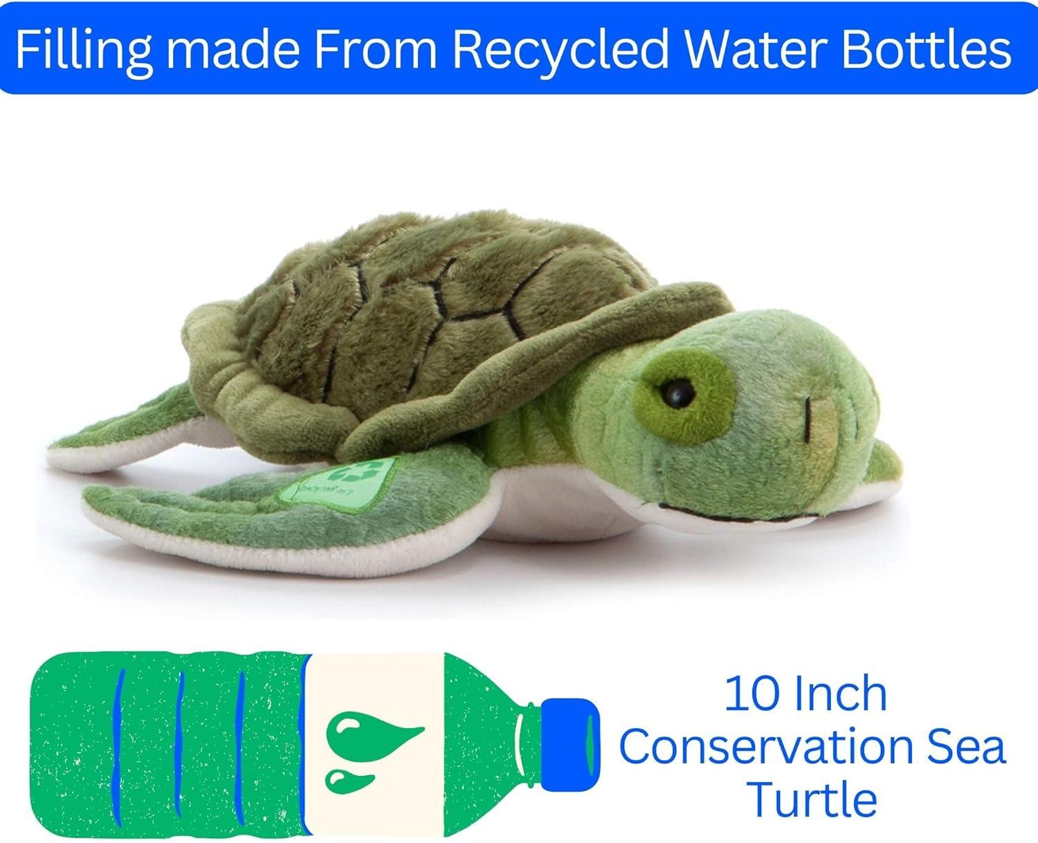 image:imageThe Petting Zoo Conservation Sea Turtle Stuffed Animal Gifts for Kids Baby Sea Turtle Plush Toy 10 inches