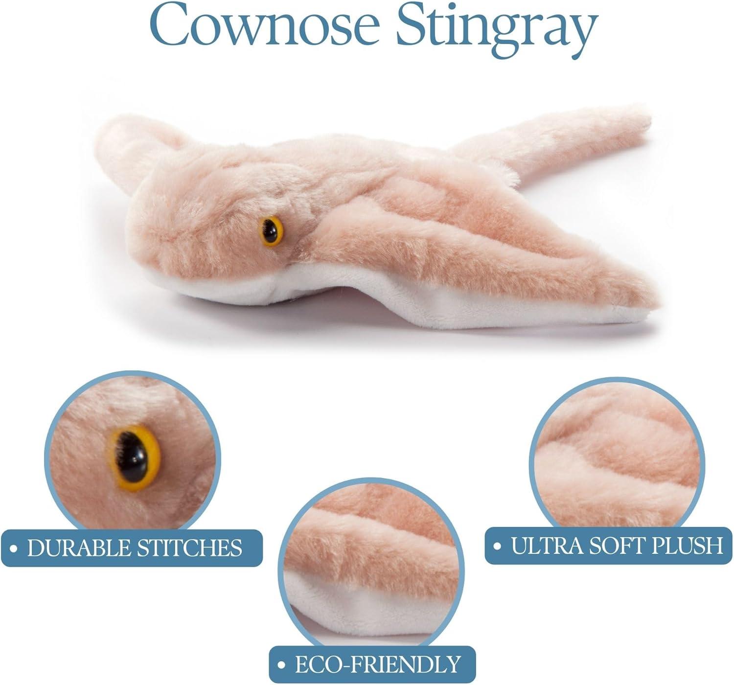 image:imageThe Petting Zoo Cownose Ray Stuffed Animal Plushie Gifts for Kids Wild Onez Babiez Sealife Animals Stingray Plush Toy 12 inches