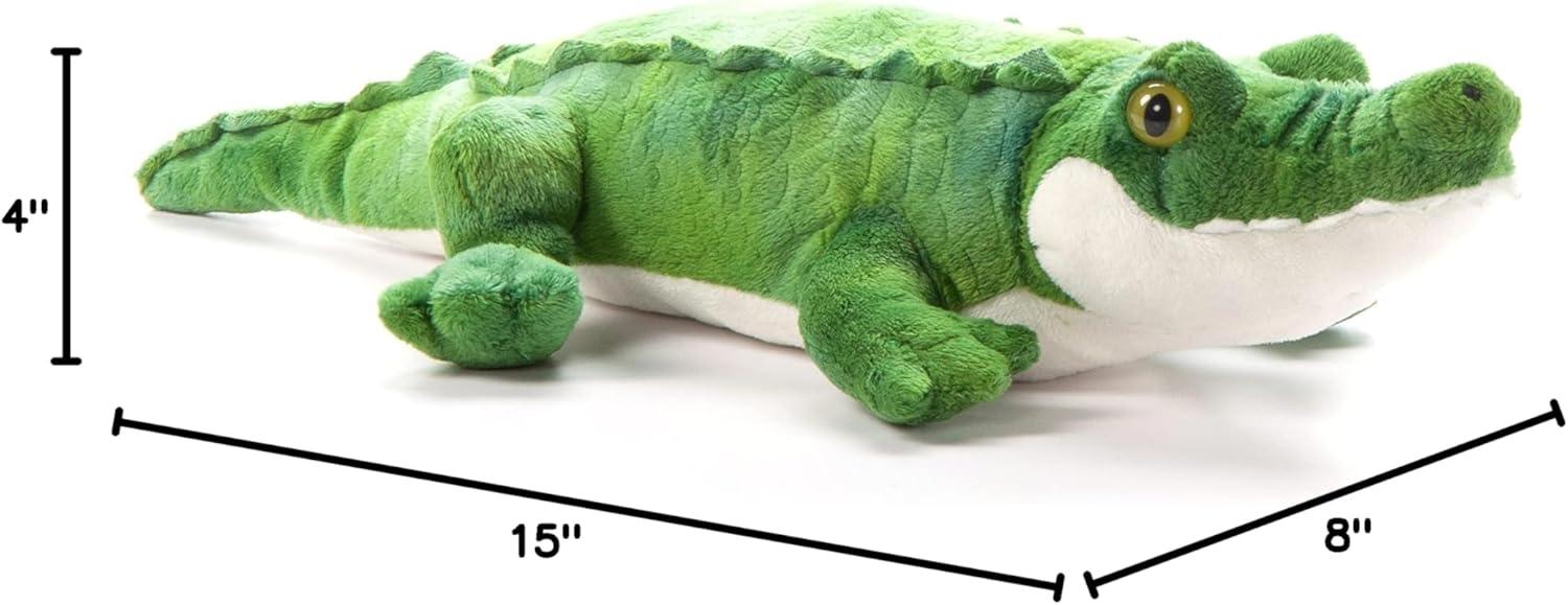image:imageThe Petting Zoo Crocodile Stuffed Animal Plushie Gifts for Kids Wild Onez Wildlife Animals Crocodile Plush Toy 16 inches