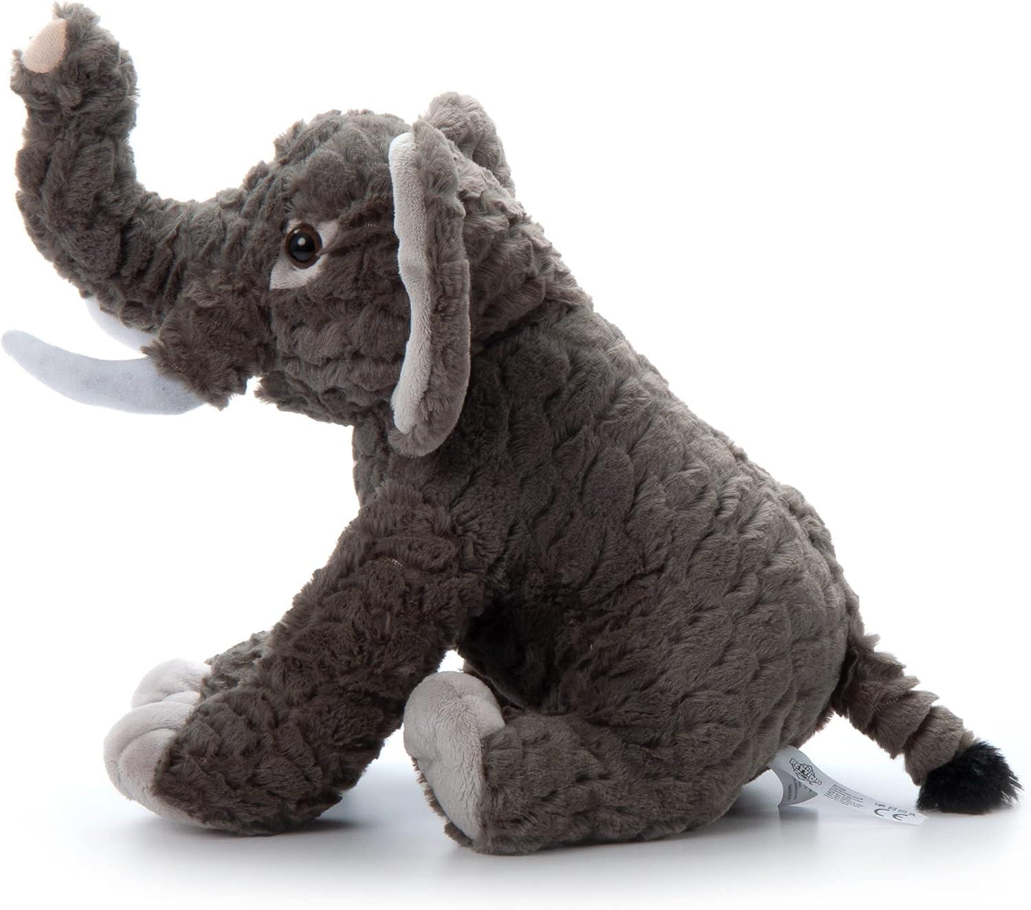 image:imageThe Petting Zoo Elephant Stuffed Animal Gifts for Kids Wild Onez Zoo Animals Elephant Plush Toy 12 inches