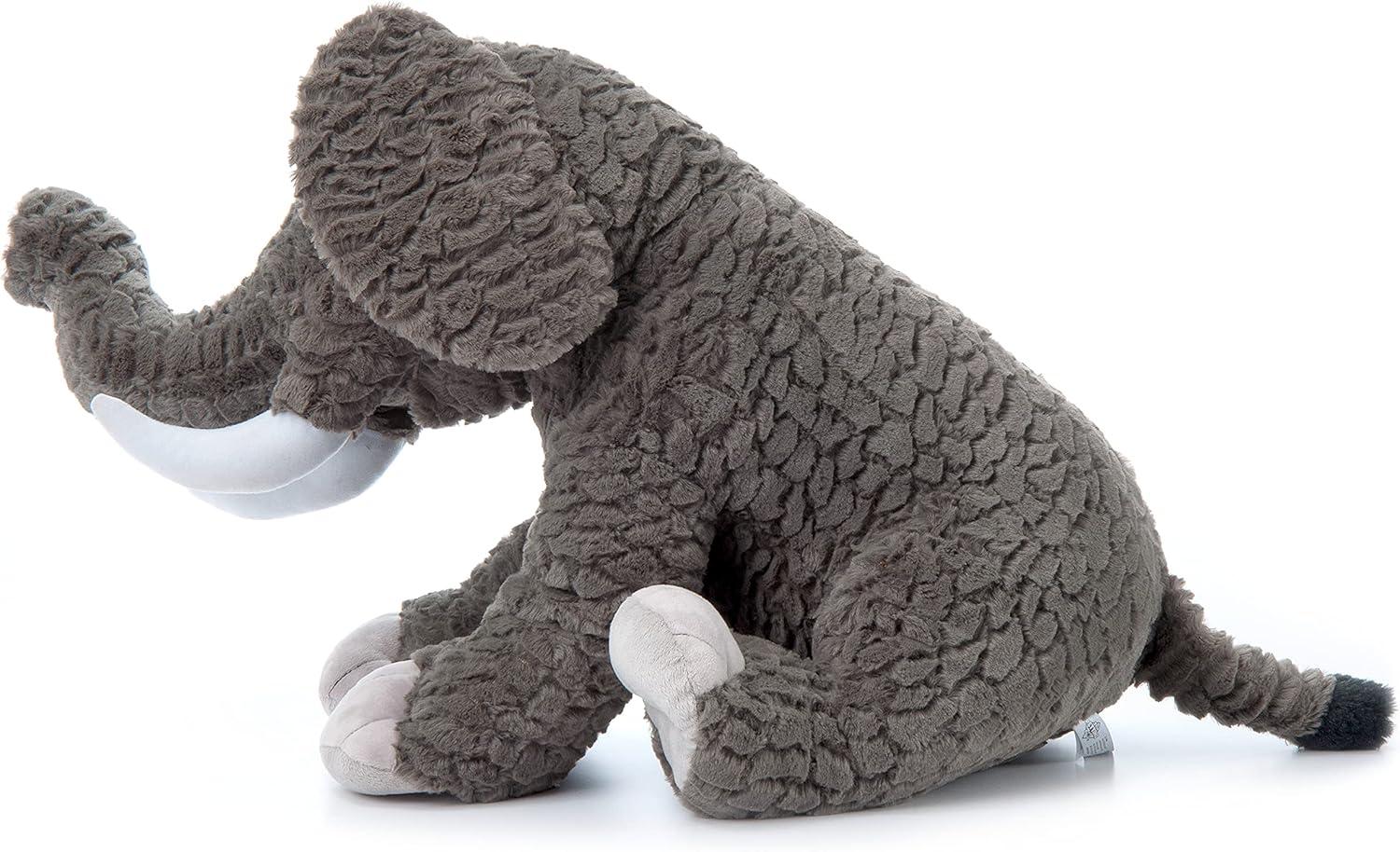 image:imageThe Petting Zoo Elephant Stuffed Animal Gifts for Kids Wild Onez Zoo Animals Jumbo Elephant Plush Toy 20 inches