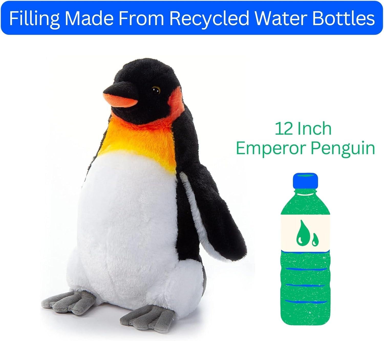 image:imageThe Petting Zoo Emperor Penguin Stuffed Animal Plushie Gifts for Kids Wild Onez Sealife Animals Penguin Plush Toy 12 InchesMedium