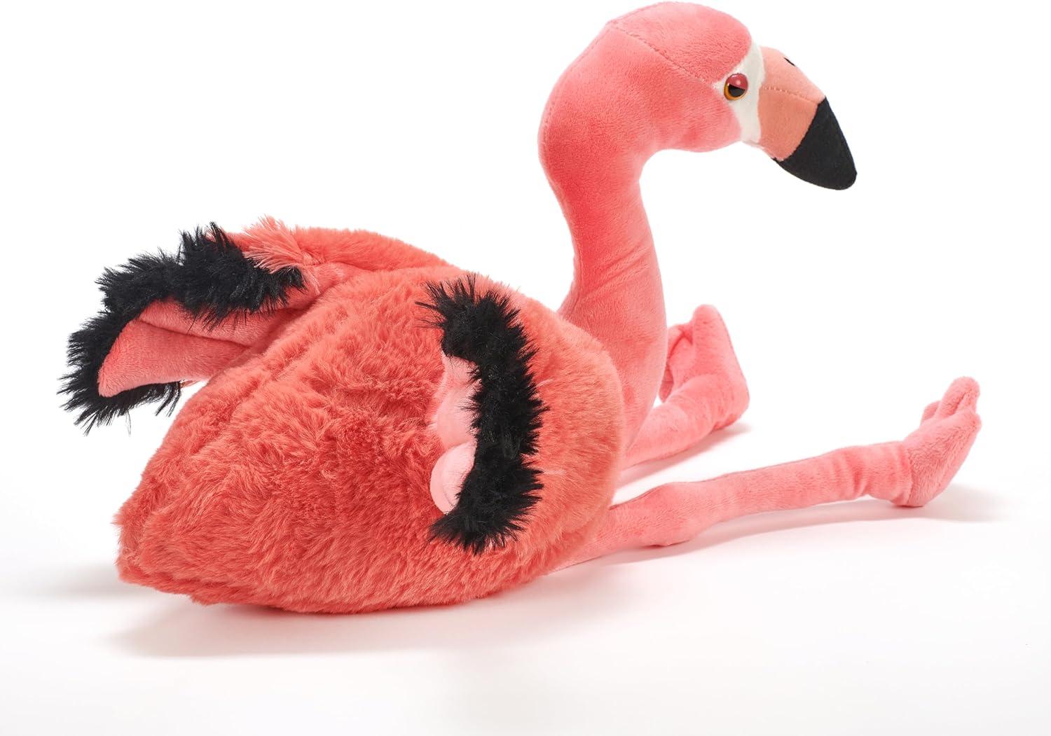 image:imageThe Petting Zoo Flamingo Stuffed Animal Gifts for Kids Wild Onez Zoo Animals Flamingo Plush Toy 12 inches