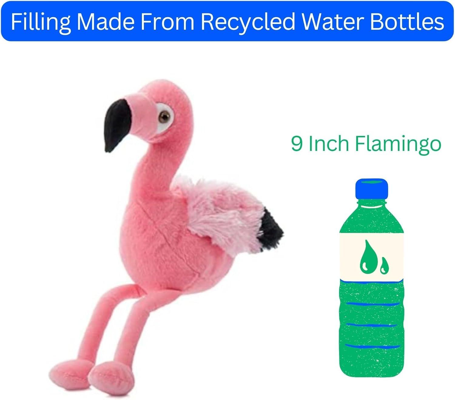 image:imageThe Petting Zoo Flamingo Stuffed Animal Gifts for Kids Wild Onez Zoo Animals Flamingo Plush Toy 9 inches
