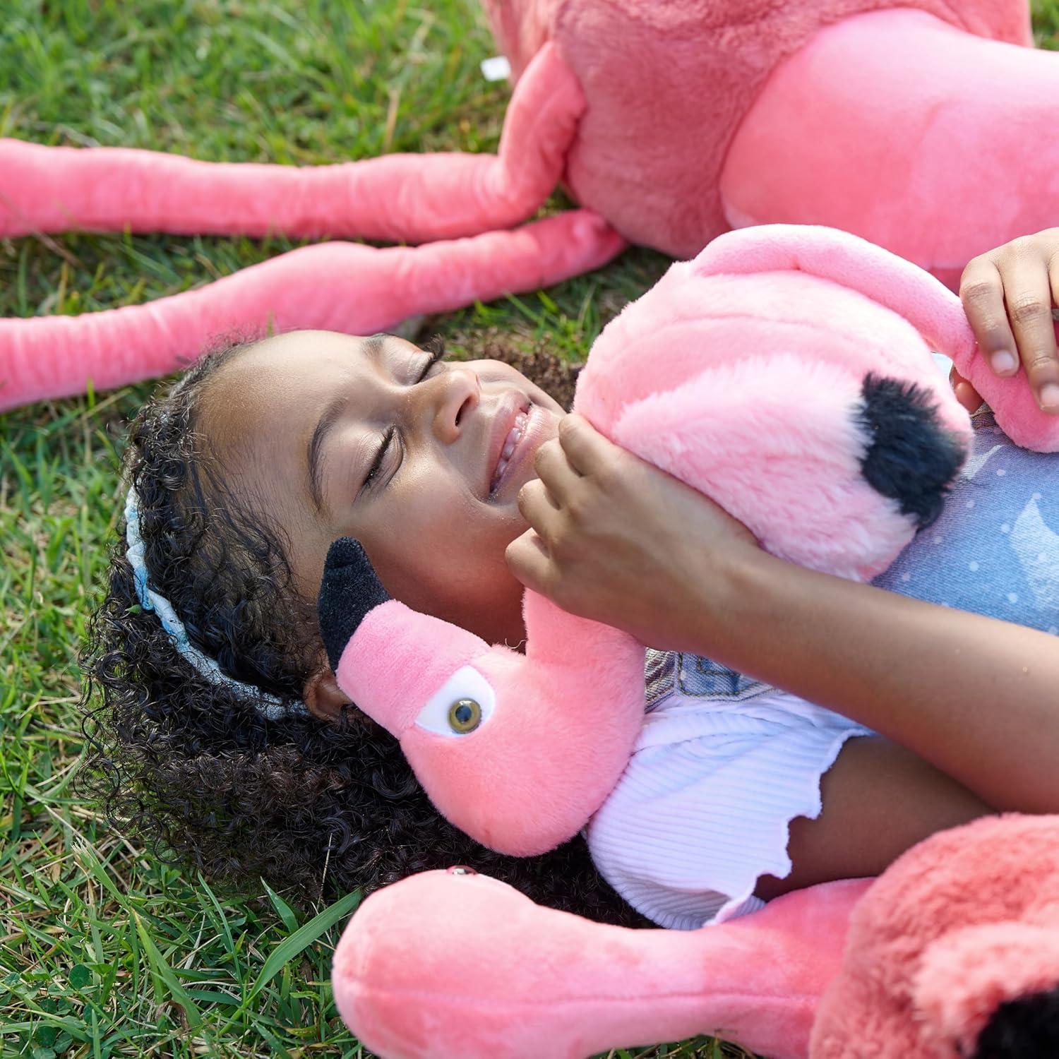 image:imageThe Petting Zoo Flamingo Stuffed Animal Gifts for Kids Wild Onez Zoo Animals Flamingo Plush Toy 9 inches