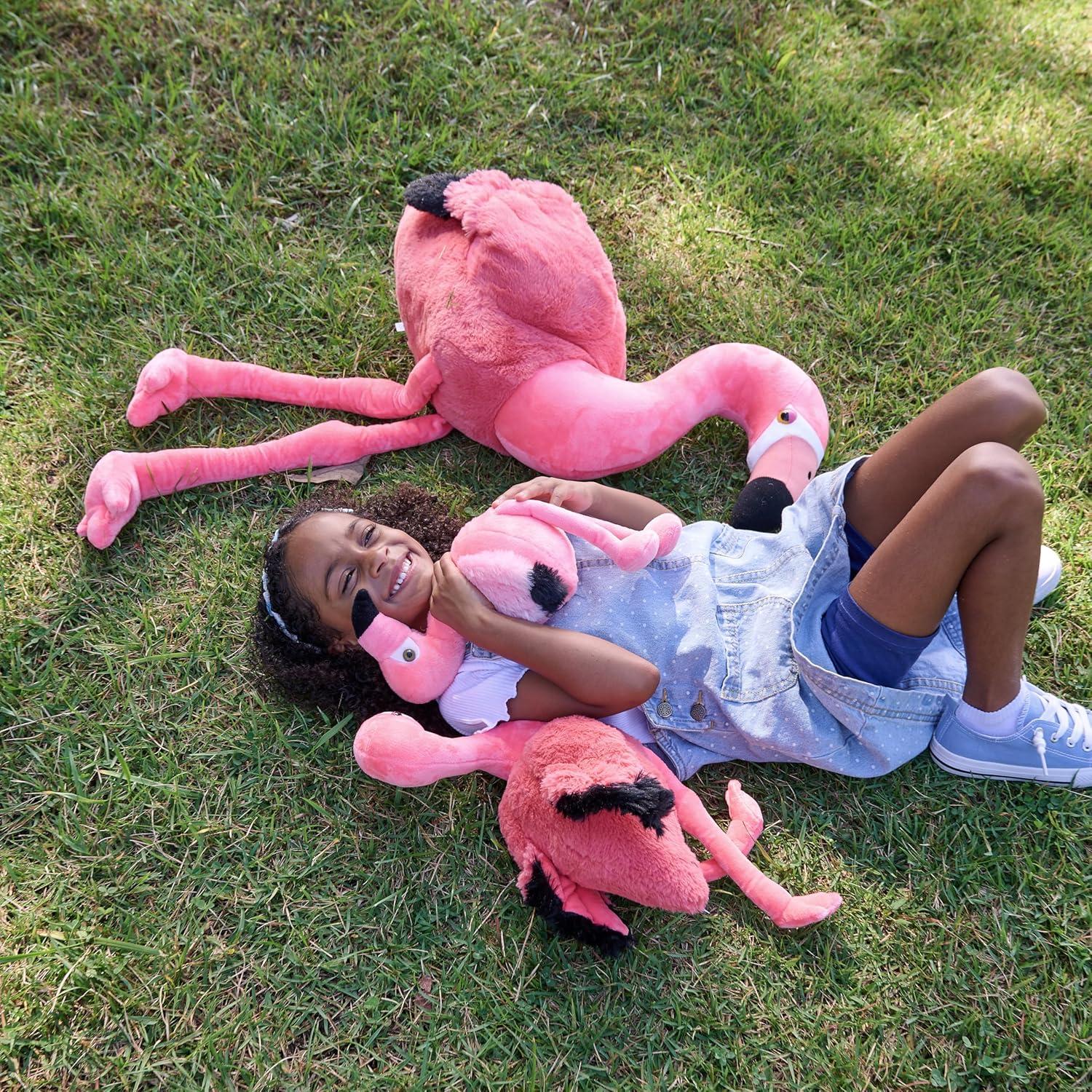 image:imageThe Petting Zoo Flamingo Stuffed Animal Gifts for Kids Wild Onez Zoo Animals Flamingo Plush Toy 9 inches