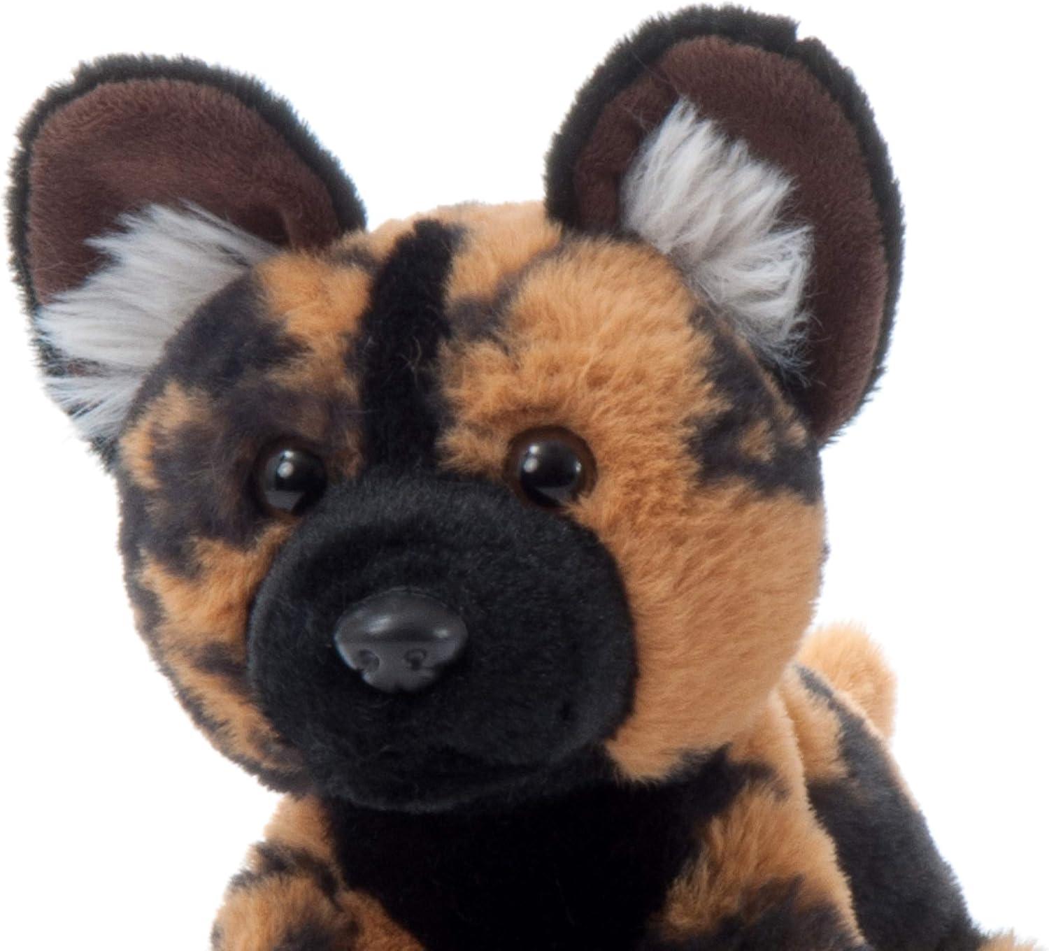 image:imageThe Petting Zoo Floppy African Wild Dog Stuffed Animal Plushie Gifts for Kids Wild Onez Wildlife Animals Dog Plush Toy 9 inches
