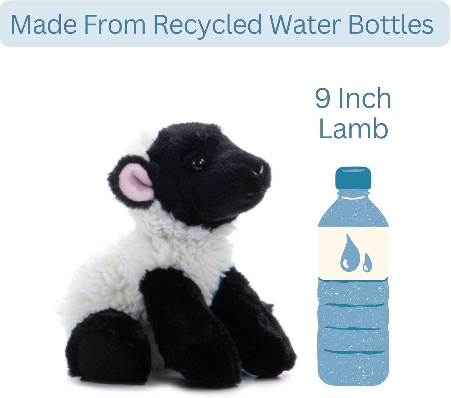 image:imageThe Petting Zoo Floppy Lamb Stuffed Animal Plushie Gifts for Kids Wild Onez Wildlife Animals Lamb Plush Toy 9 inches