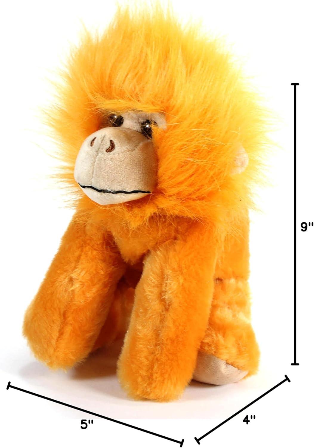 image:imageThe Petting Zoo Golden Tamarin Stuffed Animal Plushie Gifts for Kids Wild Onez Wildlife Animals Tamarin Plush Toy 9 inches