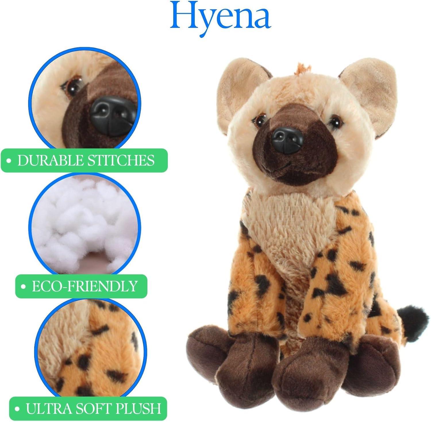 image:imageThe Petting Zoo Hyena Stuffed Animal Gifts for Kids Wild Onez Zoo Animals Hyena Plush Toy 12 inches