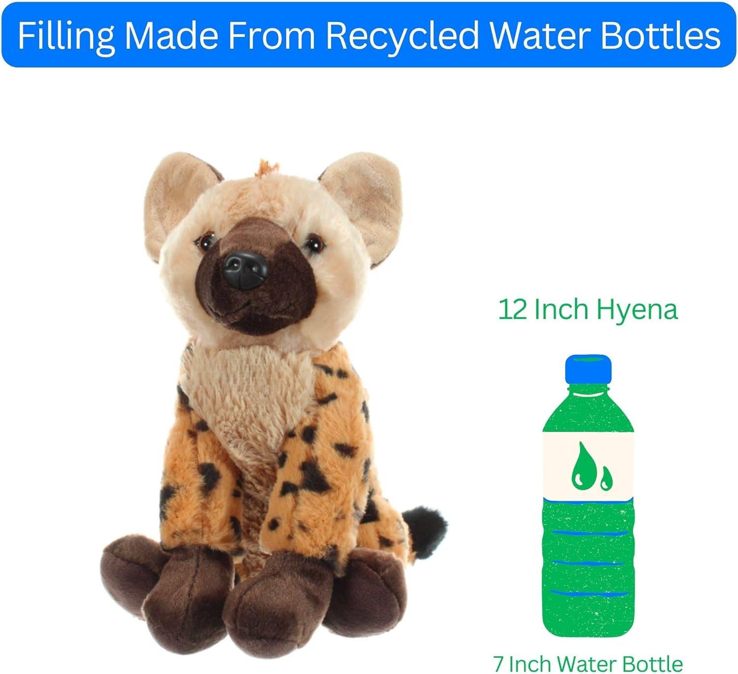 image:imageThe Petting Zoo Hyena Stuffed Animal Gifts for Kids Wild Onez Zoo Animals Hyena Plush Toy 12 inches