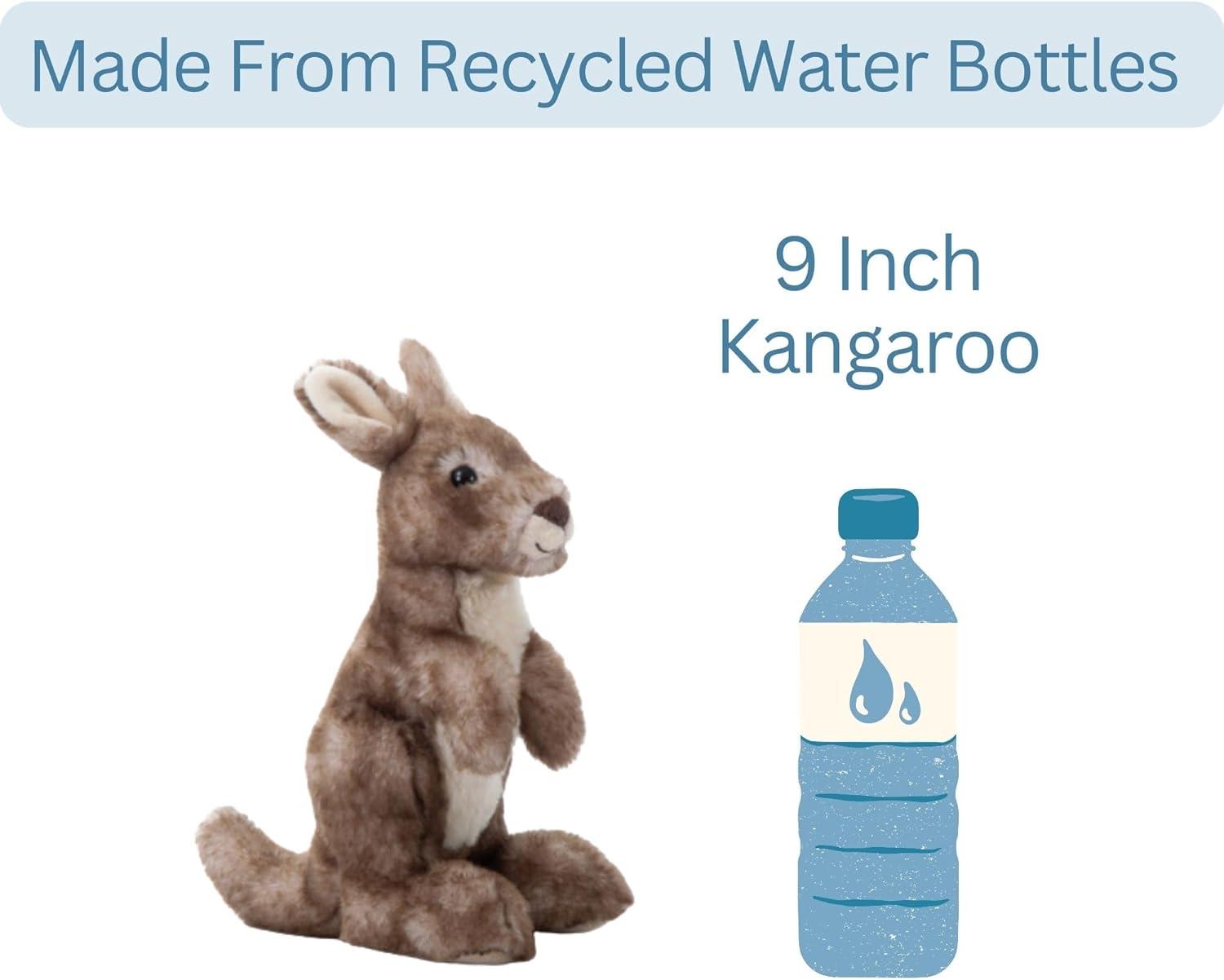 image:imageThe Petting Zoo Kangaroo Stuffed Animal Gifts for Kids Wild Onez Zoo Animals Kangaroo Plush Toy 9 inches