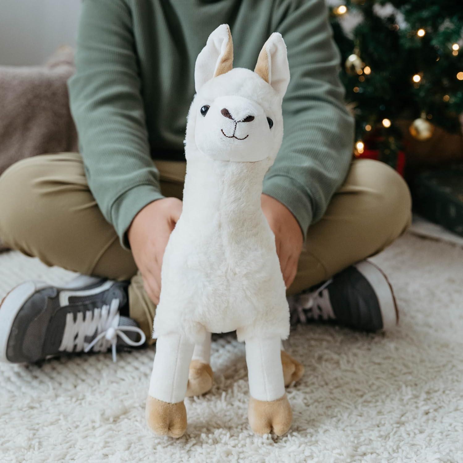 image:imageThe Petting Zoo Llama Stuffed Animal Gifts for Kids Wild Onez Zoo Animals Llama Plush Toy 12 inches