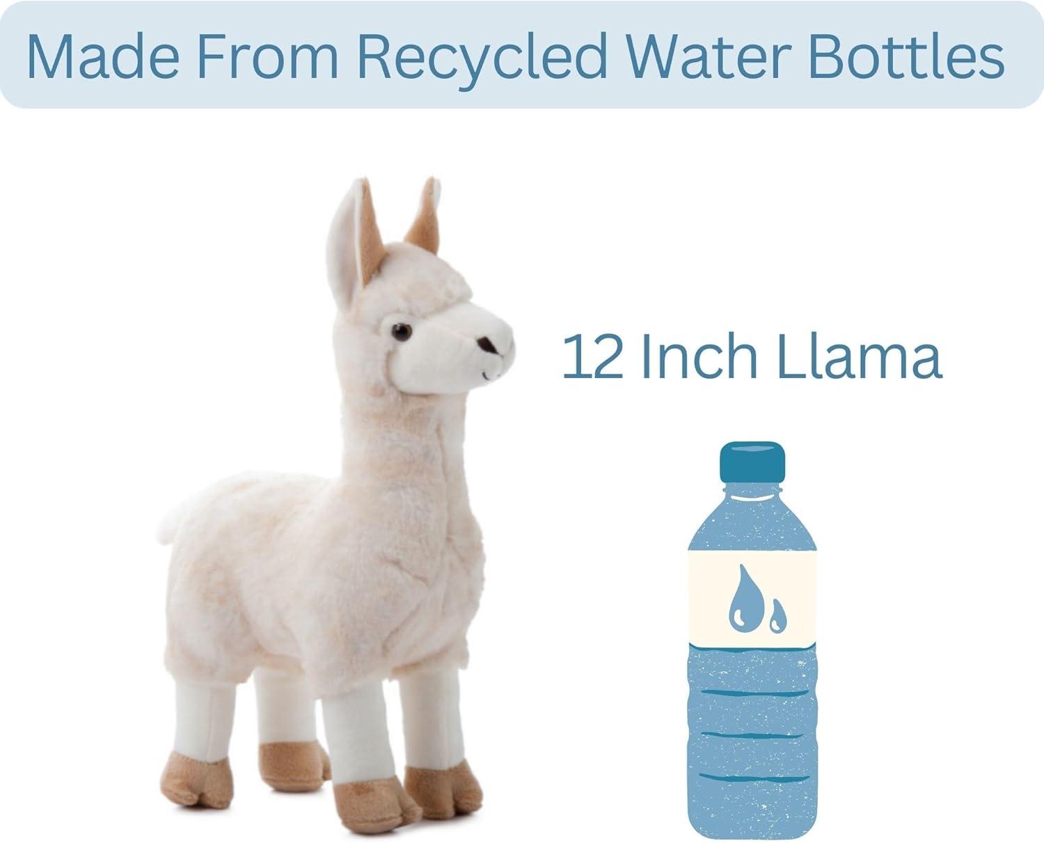 image:imageThe Petting Zoo Llama Stuffed Animal Gifts for Kids Wild Onez Zoo Animals Llama Plush Toy 12 inches