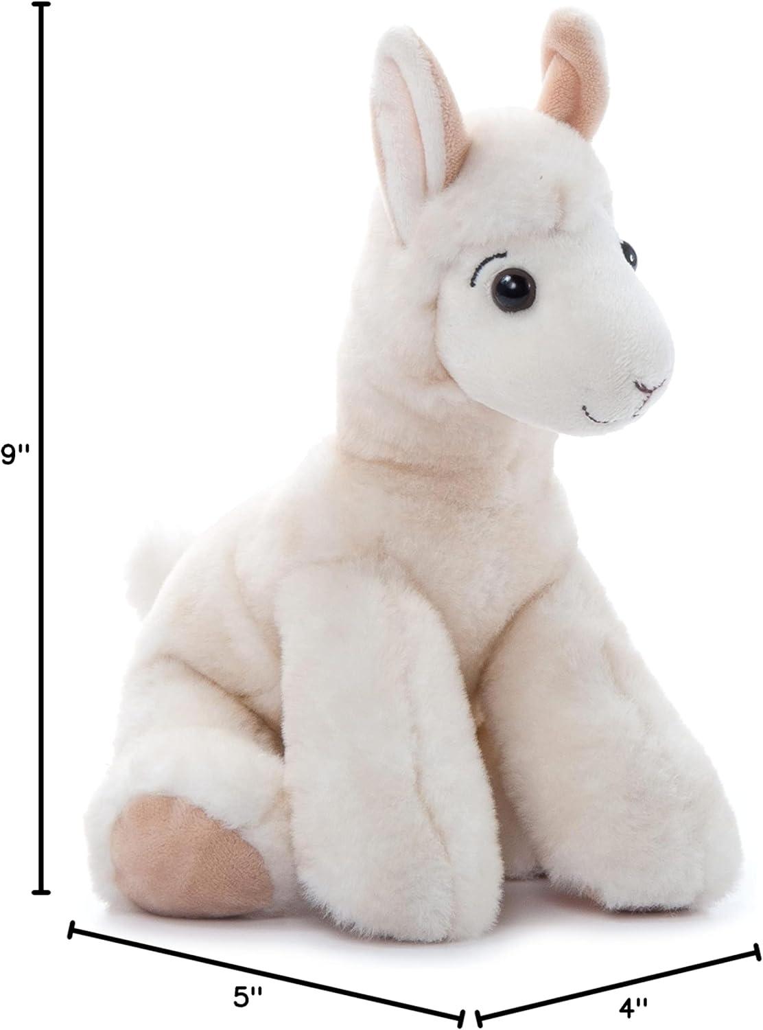 image:imageThe Petting Zoo Llama Stuffed Animal Plushie Gifts for Kids Wild Onez Wildlife Animals Llama Plush Toy 9 inches