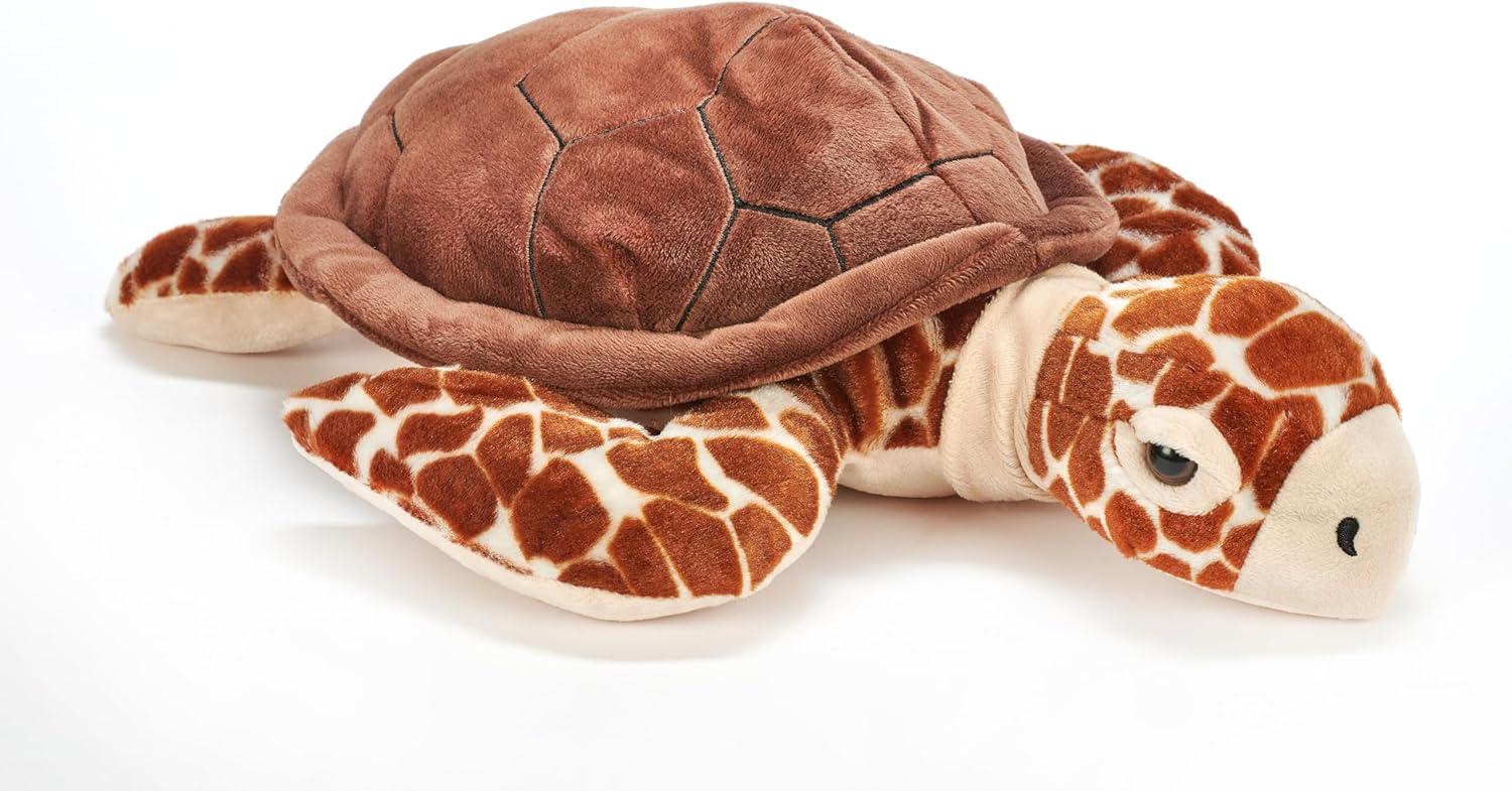 image:imageThe Petting Zoo Loggerhead Sea Turtle Stuffed Animal Plushie Gifts for Kids Wild Onez Ocean Animals Sea Turtle Plush Toy 16 Inches